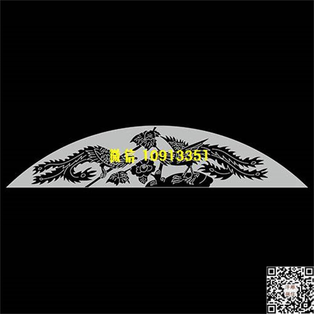 精雕图199凤凰线雕图石雕墓碑单线铣底图精雕矢量图碑头_电脑雕刻plt文泰矢量图精雕图浮雕图